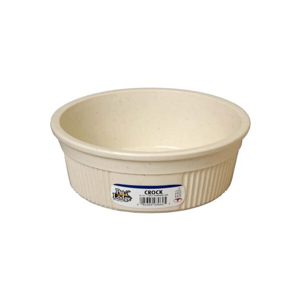 Unique Granite Patterned Heavy Duty Plastic Pet Bowl for Multiple Pets