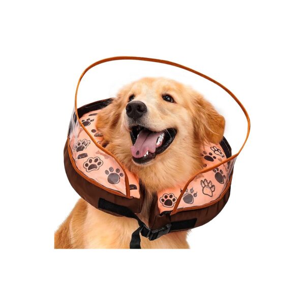 Unique Inflatable Dog Cone Design for Large Dogs Prevents Licking and Wounds