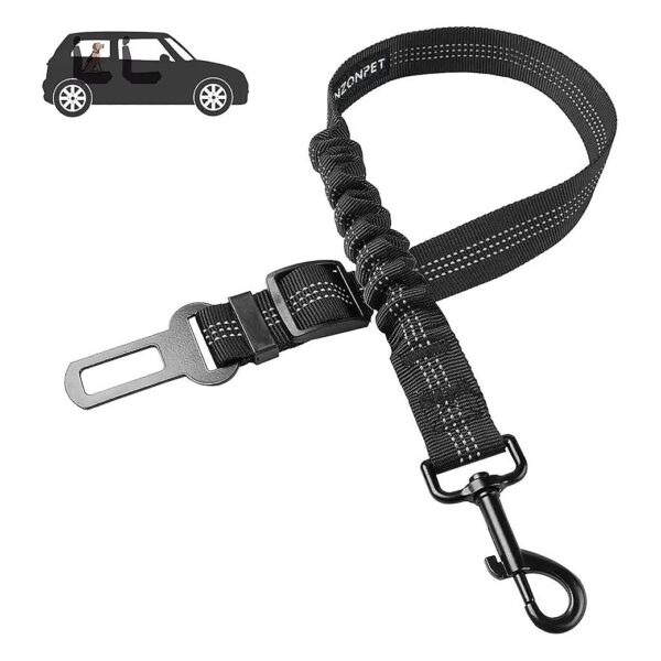 Universal Fit Dog Car Seatbelts with Reflective Threads for Safe Travel