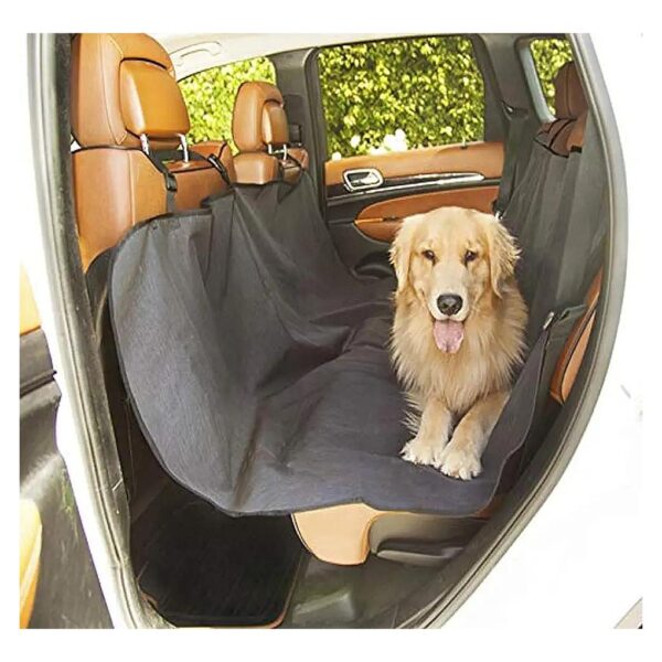 Universal Waterproof Black Hammock Dog Car Seat Cover for Back Seat