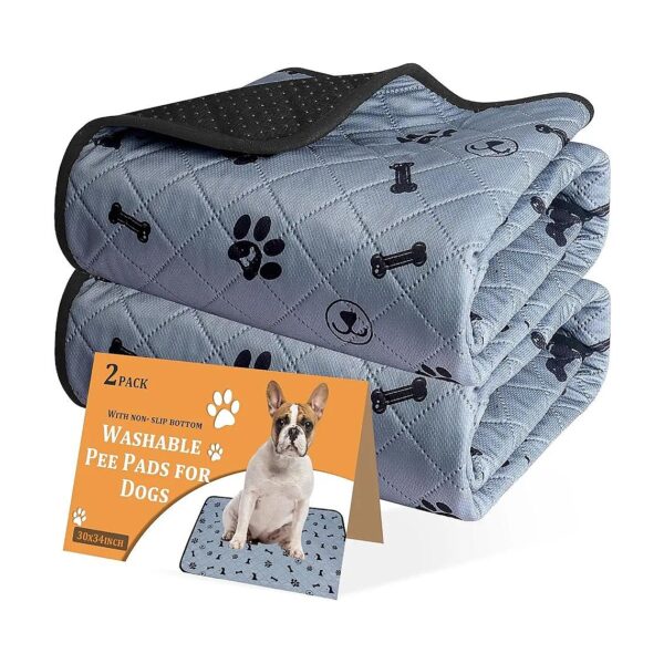 Unlimited Reuse and Washable 30" x 34" Dog Pee Pads for Small, Medium, and Large Breeds