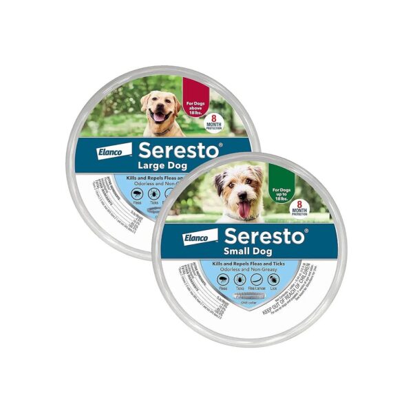 Unscented Flea Tick Collar for Large and Small Dogs, Puppy to Senior, Odorless