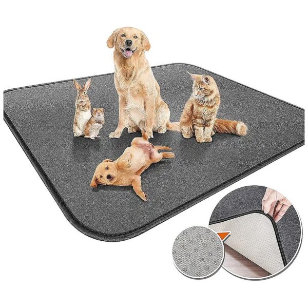 Upgrade Thicker Fleece Dog Mats for Playpen Crate Kennel Heavy Absorbency