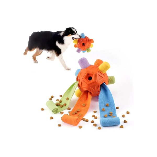 Upgraded Chew Ball for Dogs with Cloth Strip Hiding Food