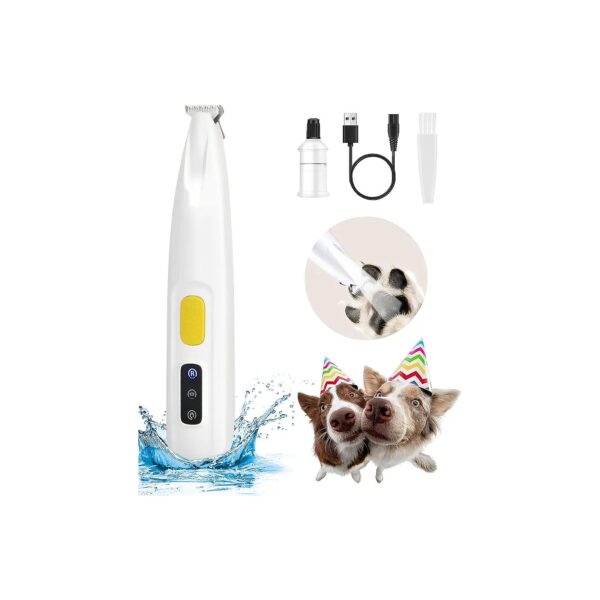 Upgraded LED Dog Trimmer with Wide Blade and Low Noise for Efficient Grooming