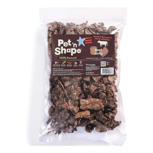 Us Sourced Natural Beef Lung Dog Treats For Training 1 Pound