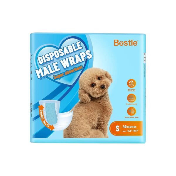 User-Friendly Disposable Diapers for Male Dogs 5-7 Inch Waist