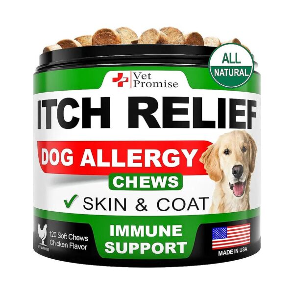 VET Recommended Dog Allergy Chews for Itchy Skin Relief