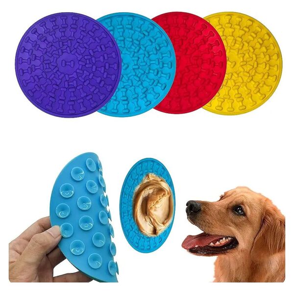 Value Bundle of 4 Slow Feed Dog Bowls for Reducing Boredom and Anxiety