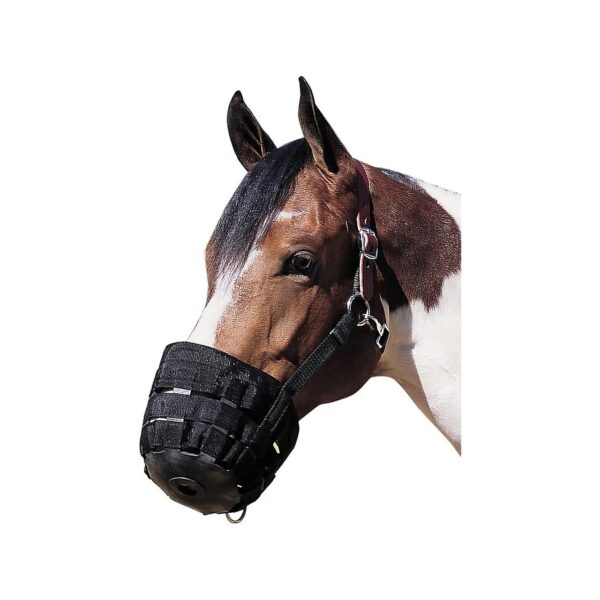 Vegetable Tanned Leather Grazing Muzzle for Horse Dietary Management