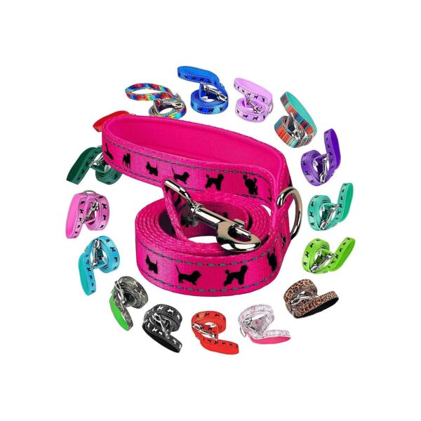 Versatile 5ft Dog Leash for Small to Medium Dogs with Reflective Technology