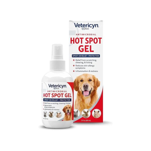 Vetericyn Plus Hot Spot Gel for Dogs with Skin Allergy and Itch Symptoms