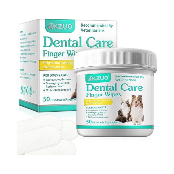 Veterinarian Recommended Pet Teeth Cleaning Wipes for Dogs and Cats