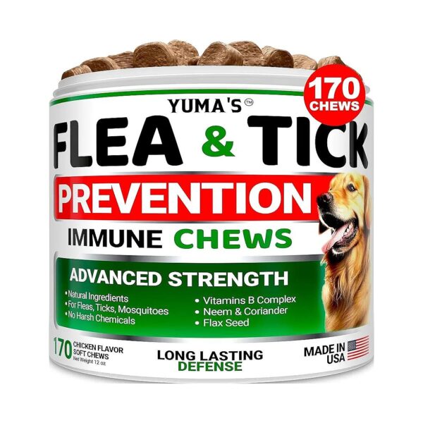 Veterinarian-Recommended Flea and Tick Chews for Dogs Made in USA