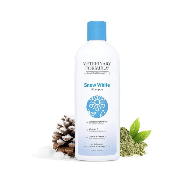 Veterinary Formula Snow White Shampoo for Dogs, Cats, and Horses with pH Balanced Formula