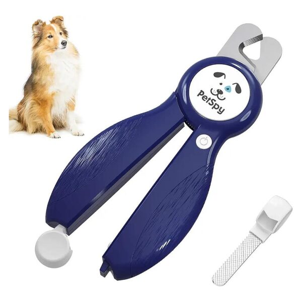 Veterinary-Recommended Dog Grooming Kit with Nail Clippers, Nail File, and LED Light