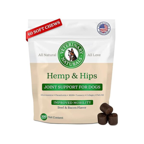 Veterinary-Recommended Hemp and Glucosamine Chews for Joint Pain Relief in Dogs