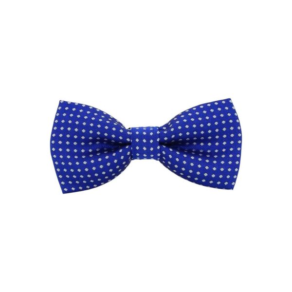 Vintage-inspired Royal Blue and White Polka Dot Bow Tie for Dogs and Cats