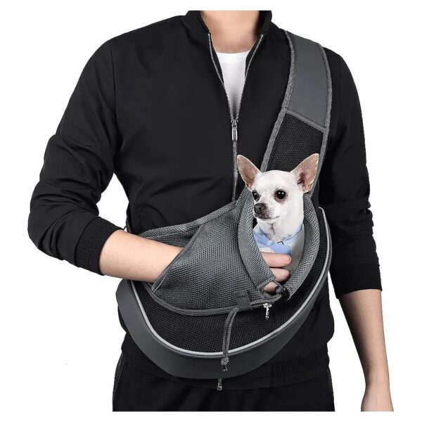 WOYYHO Pet Dog Sling Carrier with Adjustable Strap for Comfortable Travel