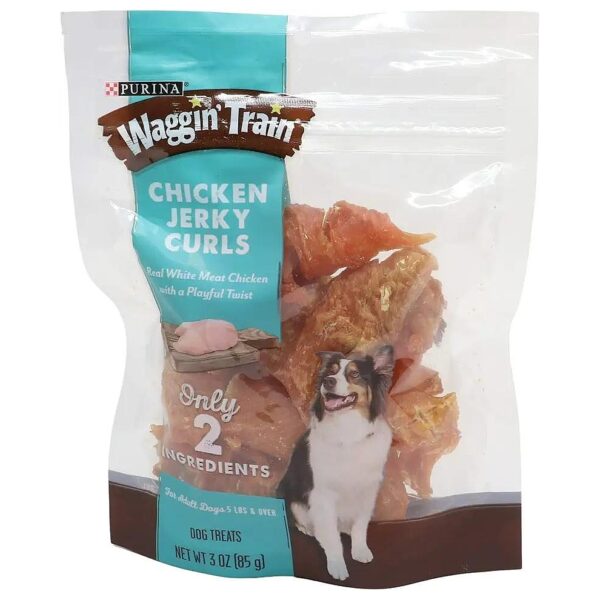 Wagging Tail Delight Chicken Jerky Curls, 3oz Pouch