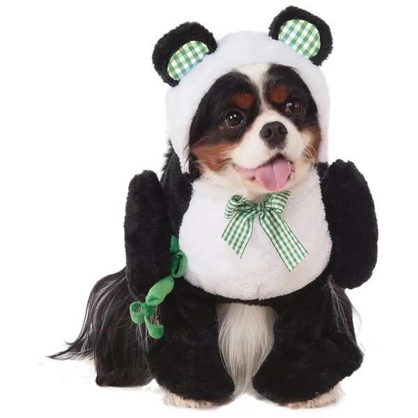 Walking Panda Pet Costume with Easy On and Off Design for Medium Pets