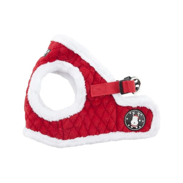 Warm Winter Polyester Quilting Vest Harness for Small Dogs Red