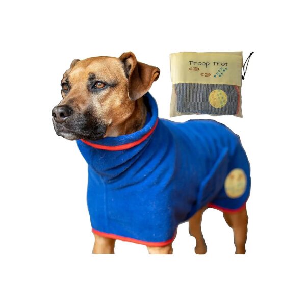 Warm and Cuddly Pet Bathrobe for Dogs with Quick Drying and Absorbent Properties