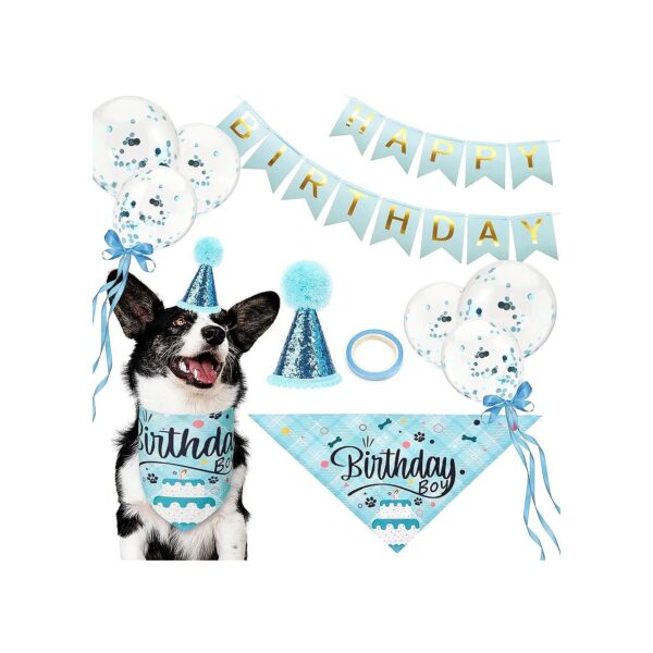 Washable Cotton Triangle Bibs for Medium Large Dogs, Large Size, Birthday Gift Scarf