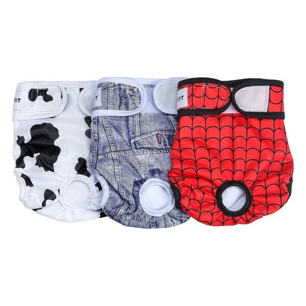 Washable Dog Diapers for Large Dogs with Absorbent Polyester Mesh Inner Layers