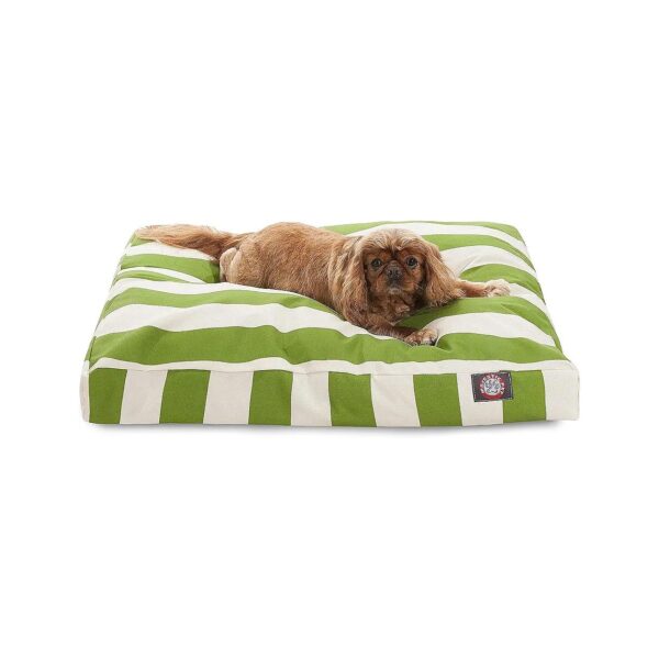 Washable Pet Bed for Medium Breed Dogs with High-Loft Polyester Fill and Sage Green Color