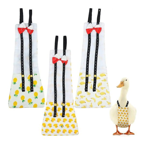 Washable Reusable Goose Diapers with Soft Fabric for Poultry Comfort