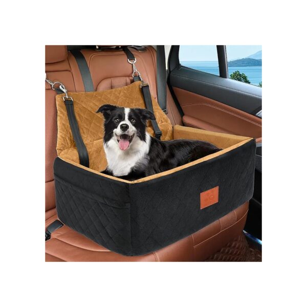 Washable and Detachable Dog Car Seat for Dogs Up to 55 Pounds or 2 Small Pets