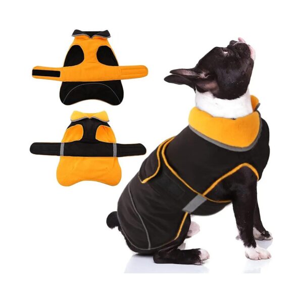 Water Repellent and Windproof Reversible Dog Jacket for Small Dogs