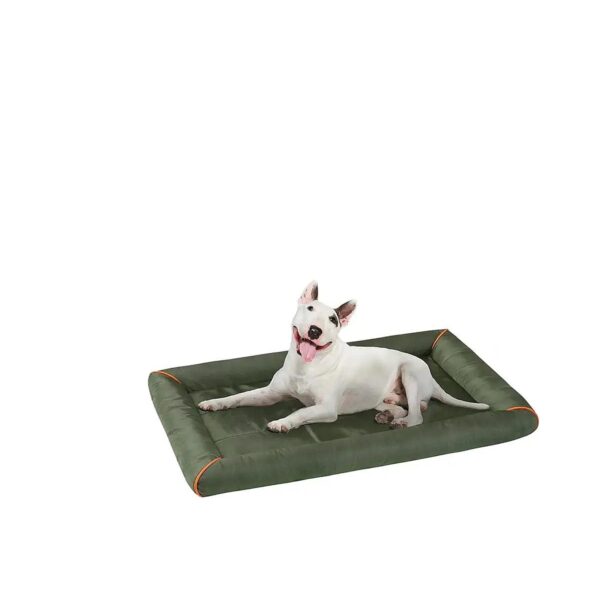 Water Resistant Dog Crate Pad for Raised Dog Bed and Crate Bed Oxford Nova Oliver Green