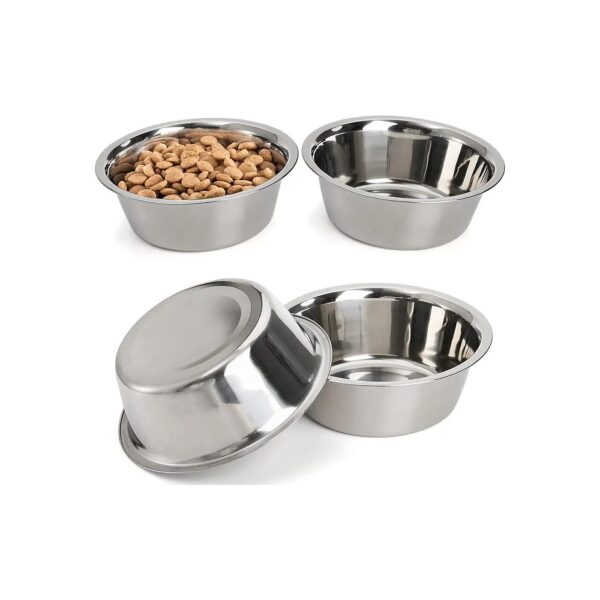 Water and Food Stainless Steel Pet Bowls for Small Medium Large Dog and Cat