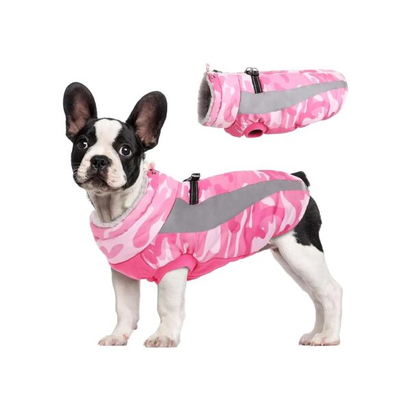 Water-Resistant Dog Snow Coat with Harness for Small Medium Large Dogs