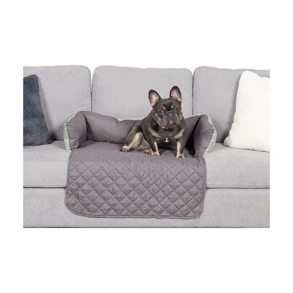 Water-Resistant Pet Seat Cover with Cozy Bolster Design for Dogs and Cats