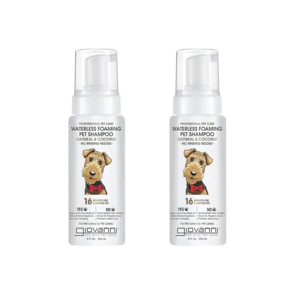 Waterless Pet Shampoo with Oatmeal and Coconut for Normal Skin and Coat Health