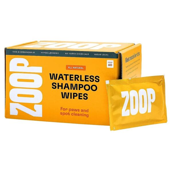 Waterless Shampoo Wipes for Pet Paws, Face, Snout, and Wrinkles Cleaning