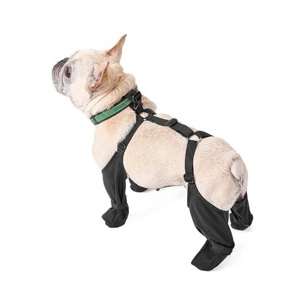 Waterproof Anti-Slip Dog Boots with Adjustable Straps for Outdoor Activities