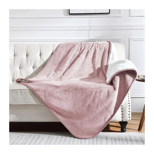 Waterproof Blanket for Pet Furniture Protector Dusty Pink Soft Fleece