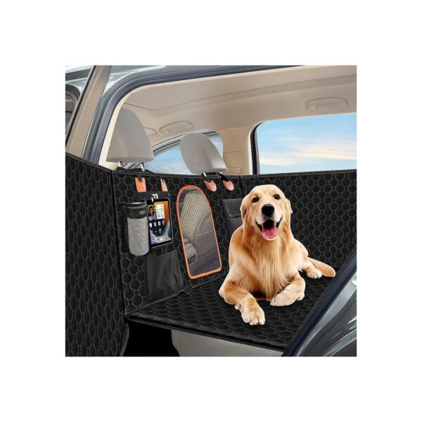 Waterproof Car Seat Cover for Dog with 2 Dog Seat Belts for Secure Travel Easy to Install