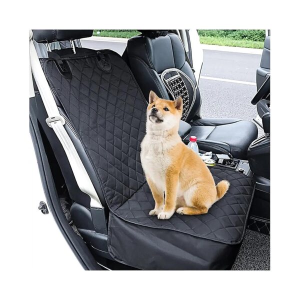 Waterproof Car Seat Cover for Dogs with Heavy-Duty Buckle and Padded Backing