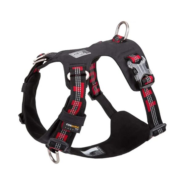 Waterproof Cordura Nylon Choke Free Tactical Dog Harness Black Large