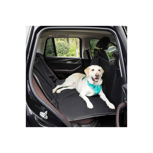 Waterproof Dog Backseat Cover with AC Mesh Vent for Car Travel