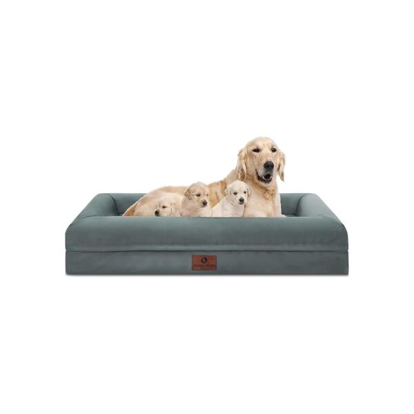 Waterproof Dog Bed with Orthopedic Egg Foam and Waterproof Cover for Large Breed Dogs