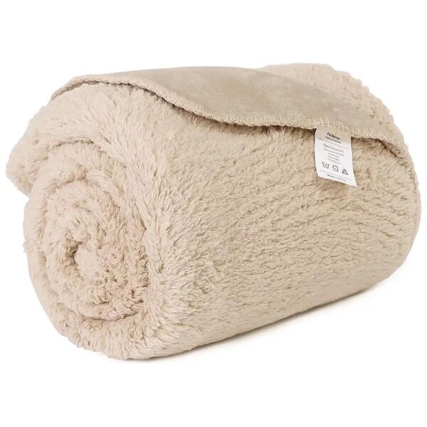 Waterproof Dog Blanket for Large/Medium Dogs Cats Reversible Sherpa Pet Throw