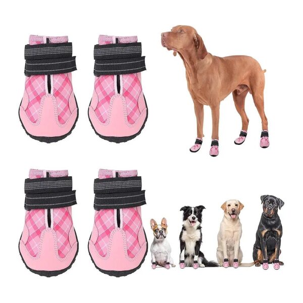 Waterproof Dog Boots for Small to Medium Paws Hot Pavement Winter Snow Hiking Protection