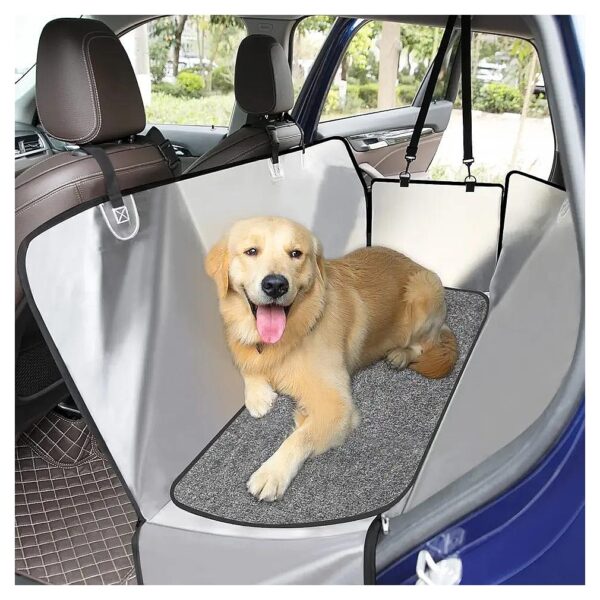 Waterproof Dog Car Seat Cover for Back Seat - Durable Silicone Material