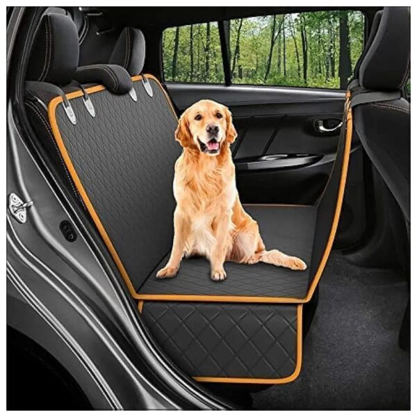 Waterproof Dog Car Seat Cover with Hammock and Nonslip Surface